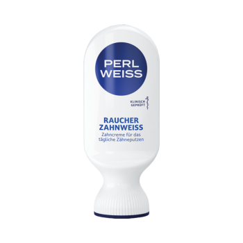 Perlweiss Raucher Zahnweiss, Zahncreme, 50ml Produktbild, Vorderseite der Verpackung